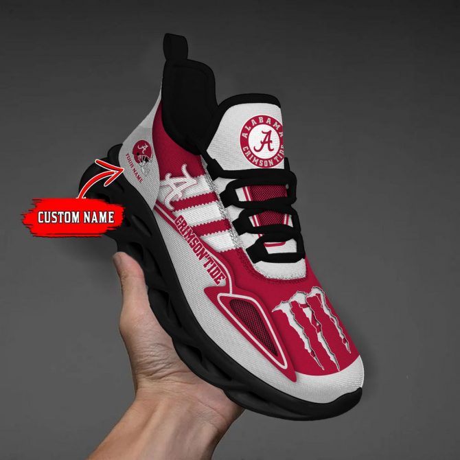 Alabama Crimson Tide Max Soul Shoes Sneakers For Men And Women - Image 7