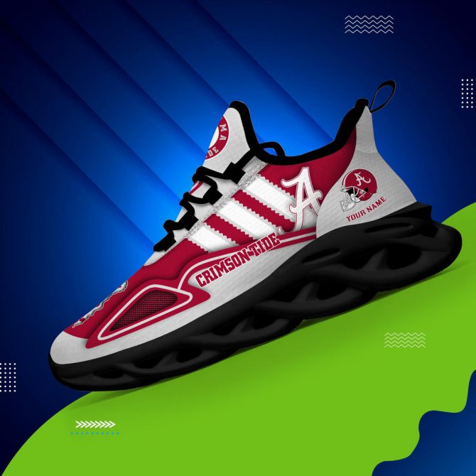 Alabama Crimson Tide Max Soul Shoes Sneakers For Men And Women - Image 3