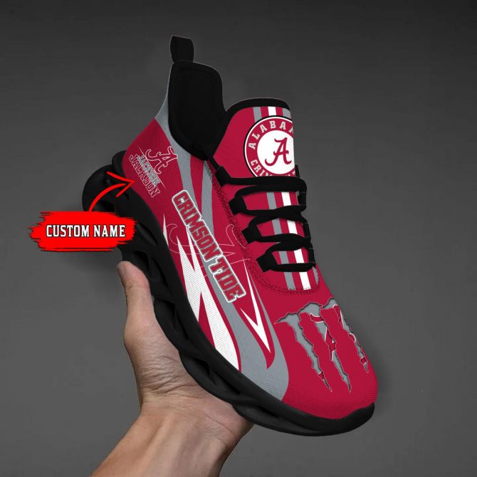 Alabama Crimson Tide Max Soul Shoes Sneakers For Men And Women - Image 3