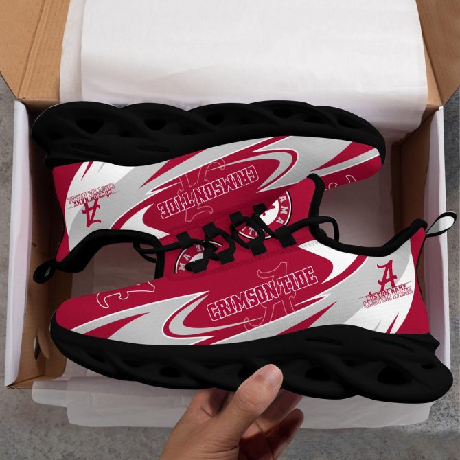 Alabama Crimson Tide Max Soul Shoes Sneakers For Men And Women - Image 5