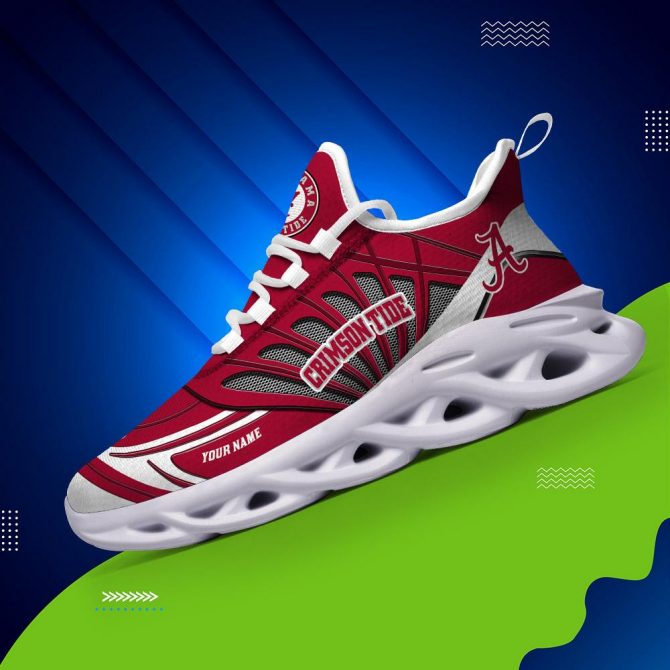 Alabama Crimson Tide Max Soul Shoes Sneakers For Men And Women - Image 3
