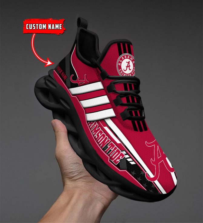 Alabama Crimson Tide Max Soul Shoes Sneakers For Men And Women - Image 6