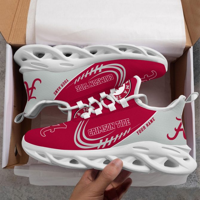 Alabama Crimson Tide Max Soul Shoes Sneakers For Men And Women - Image 6
