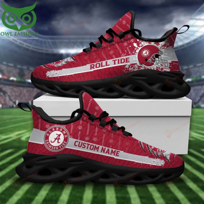 Alabama Crimson Tide Max Soul Shoes Sneakers For Men And Women - Image 4