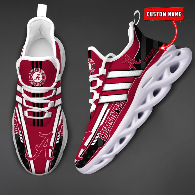 Alabama Crimson Tide Max Soul Shoes Sneakers For Men And Women - Image 4