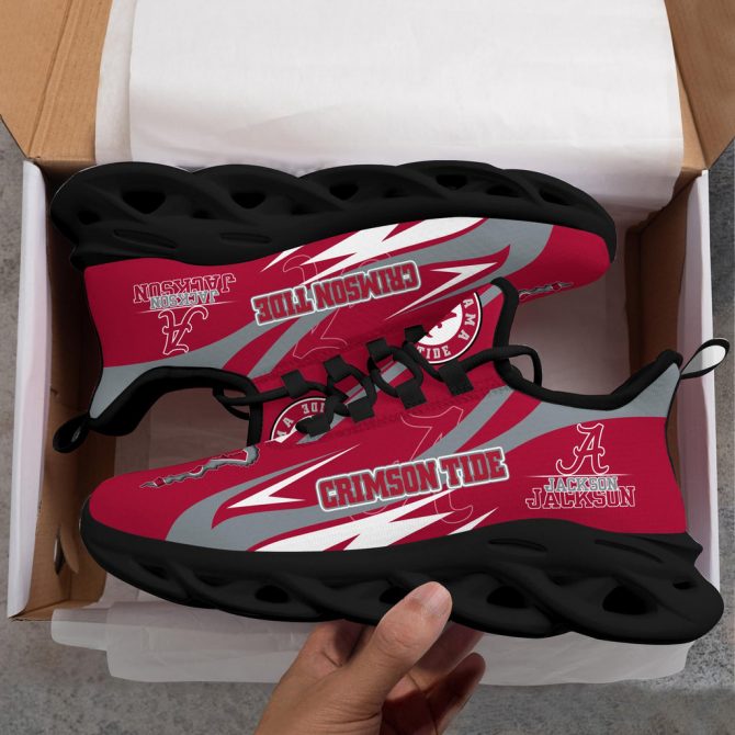 Alabama Crimson Tide Max Soul Shoes Sneakers For Men And Women - Image 6