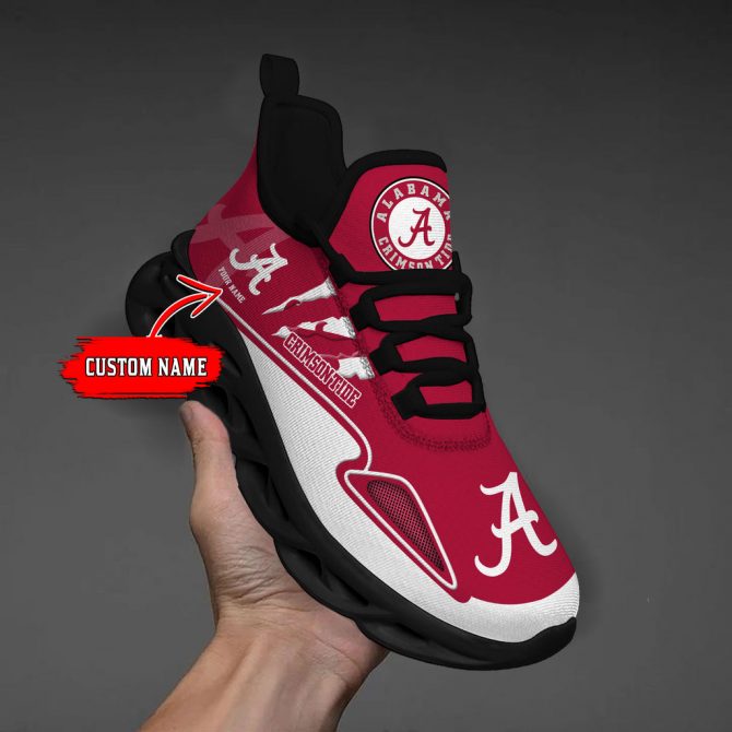 Alabama Crimson Tide Max Soul Shoes Sneakers For Men And Women - Image 2
