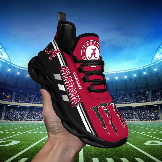 Alabama Crimson Tide Max Soul Shoes Sneakers For Men And Women - Image 7