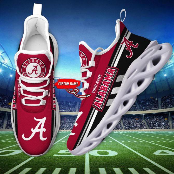 Alabama Crimson Tide Max Soul Shoes Sneakers For Men And Women - Image 6