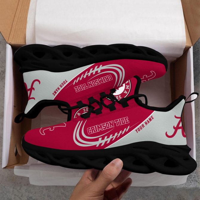 Alabama Crimson Tide Max Soul Shoes Sneakers For Men And Women - Image 5