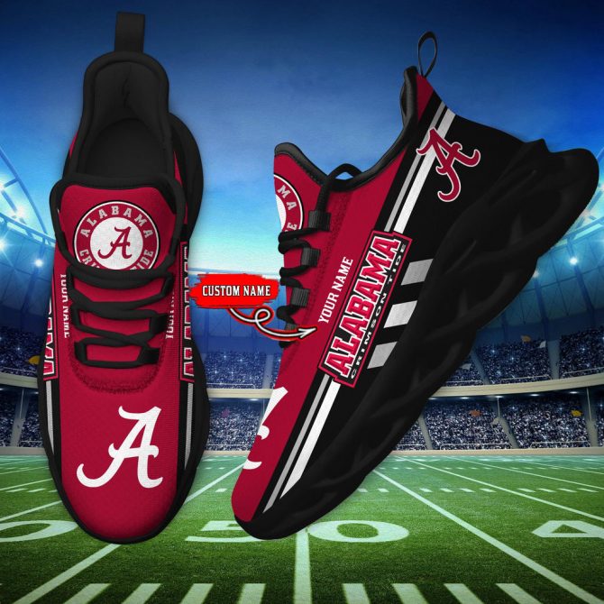 Alabama Crimson Tide Max Soul Shoes Sneakers For Men And Women - Image 5