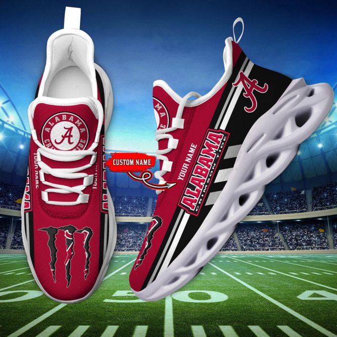 Alabama Crimson Tide Max Soul Shoes Sneakers For Men And Women - Image 6