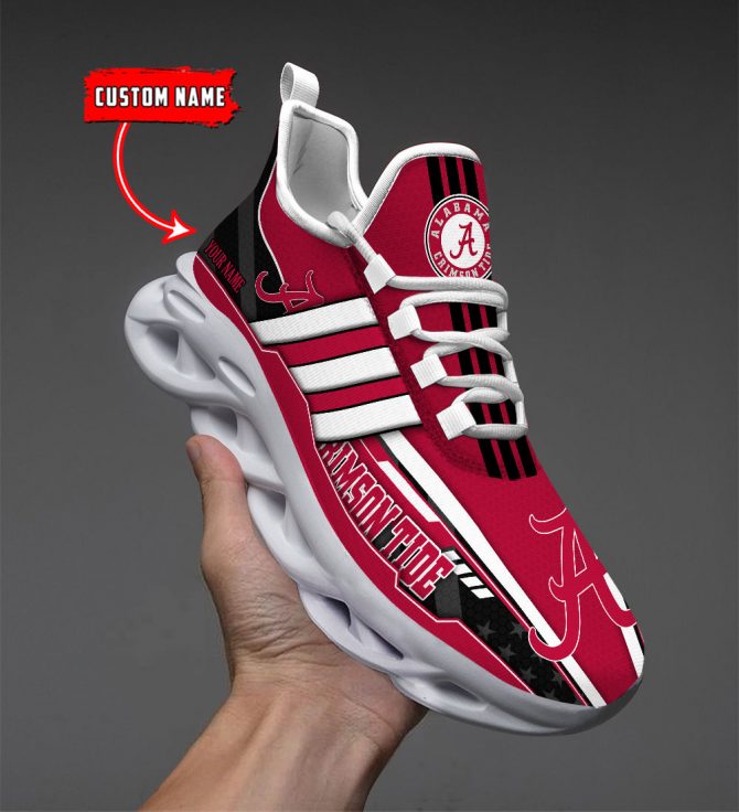 Alabama Crimson Tide Max Soul Shoes Sneakers For Men And Women