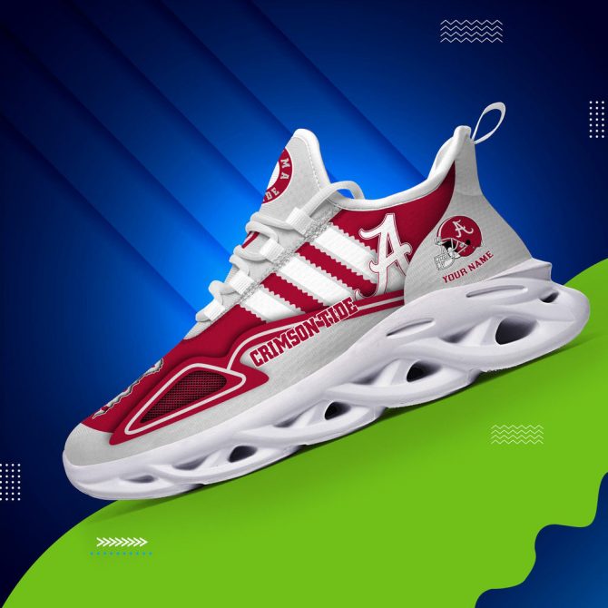 Alabama Crimson Tide Max Soul Shoes Sneakers For Men And Women - Image 4