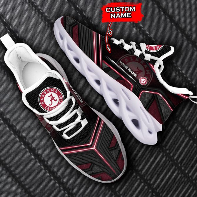 Alabama Crimson Tide NCAA Max Soul Shoes Sneakers For Men And Women - Image 6
