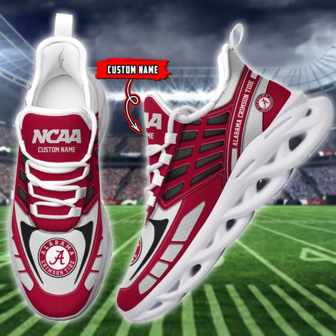 Alabama Crimson Tide NCAA Max Soul Shoes Sneakers For Men And Women