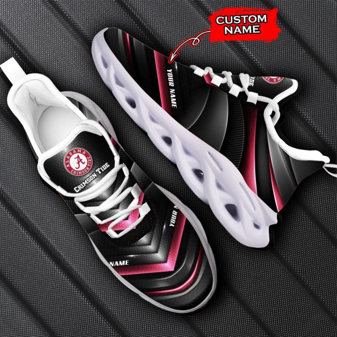 Alabama Crimson Tide NCAA Max Soul Shoes Sneakers For Men And Women - Image 6
