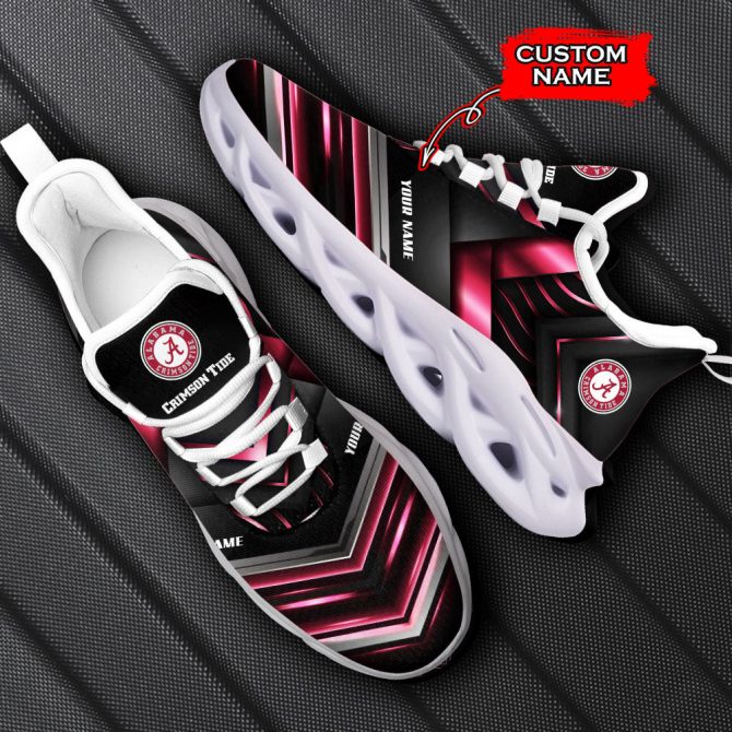 Alabama Crimson Tide NCAA Max Soul Shoes Sneakers For Men And Women - Image 6