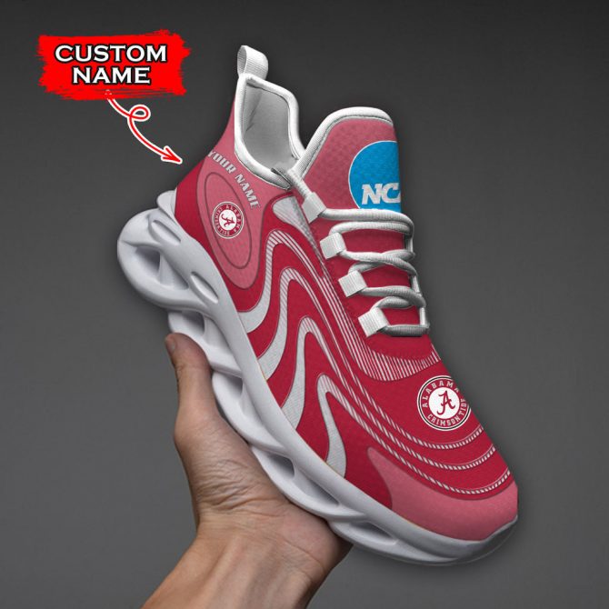 Alabama Crimson Tide NCAA Max Soul Shoes Sneakers For Men And Women
