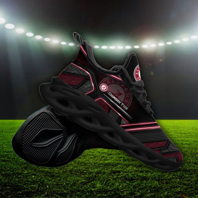 Alabama Crimson Tide NCAA Max Soul Shoes Sneakers For Men And Women - Image 4