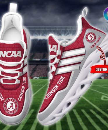 Alabama Crimson Tide NCAA Max Soul Shoes Sneakers For Men And Women
