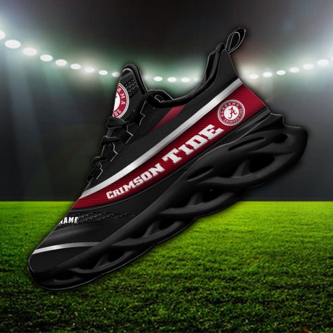 Alabama Crimson Tide NCAA Max Soul Shoes Sneakers For Men And Women - Image 2
