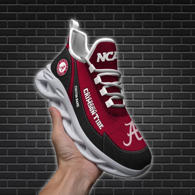 Alabama Crimson Tide NCAA Max Soul Shoes Sneakers For Men And Women - Image 3