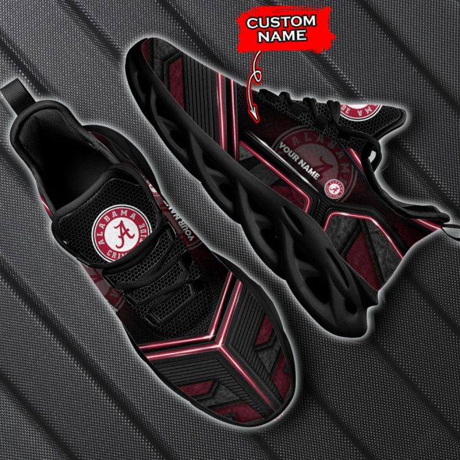 Alabama Crimson Tide NCAA Max Soul Shoes Sneakers For Men And Women - Image 5