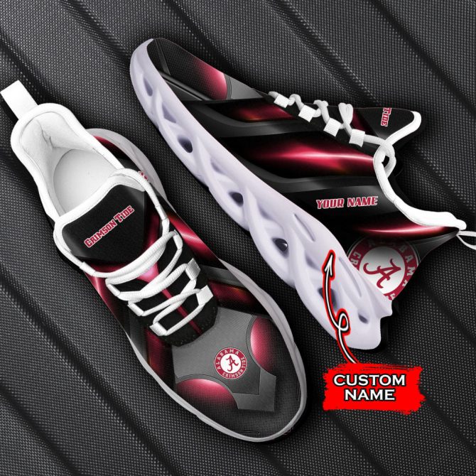 Alabama Crimson Tide NCAA Max Soul Shoes Sneakers For Men And Women - Image 6