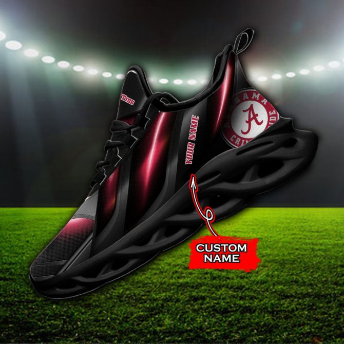 Alabama Crimson Tide NCAA Max Soul Shoes Sneakers For Men And Women - Image 2