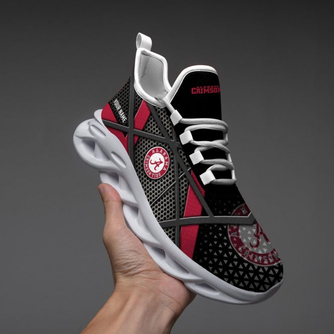 Alabama Crimson Tide NCAA Max Soul Shoes Sneakers For Men And Women - Image 4