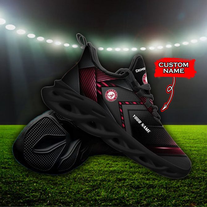 Alabama Crimson Tide NCAA Max Soul Shoes Sneakers For Men And Women - Image 4