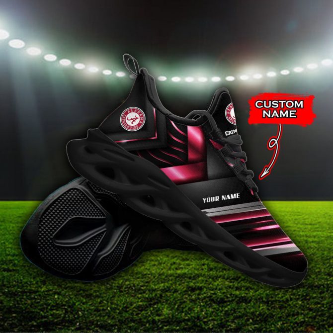 Alabama Crimson Tide NCAA Max Soul Shoes Sneakers For Men And Women - Image 4