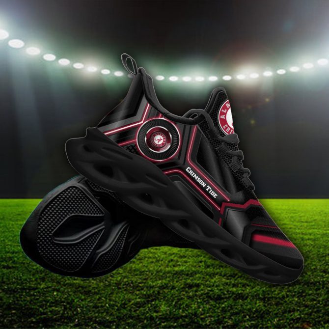 Alabama Crimson Tide NCAA Max Soul Shoes Sneakers For Men And Women - Image 4