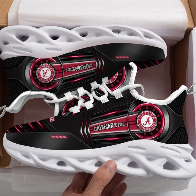 Alabama Crimson Tide NCAA Max Soul Shoes Sneakers For Men And Women - Image 3