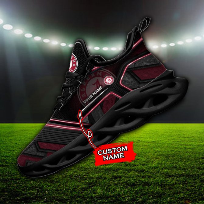 Alabama Crimson Tide NCAA Max Soul Shoes Sneakers For Men And Women - Image 2