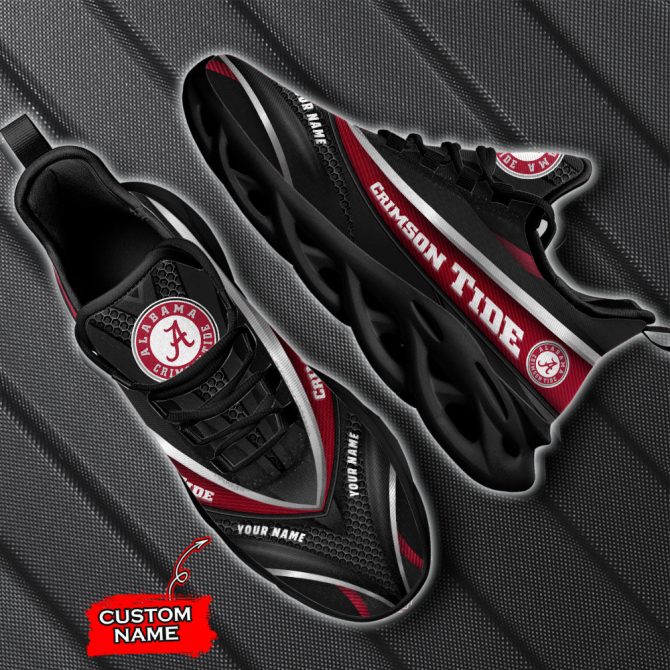 Alabama Crimson Tide NCAA Max Soul Shoes Sneakers For Men And Women - Image 6