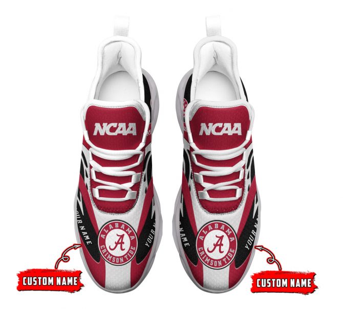 Alabama Crimson Tide NCAA Max Soul Shoes Sneakers For Men And Women - Image 4