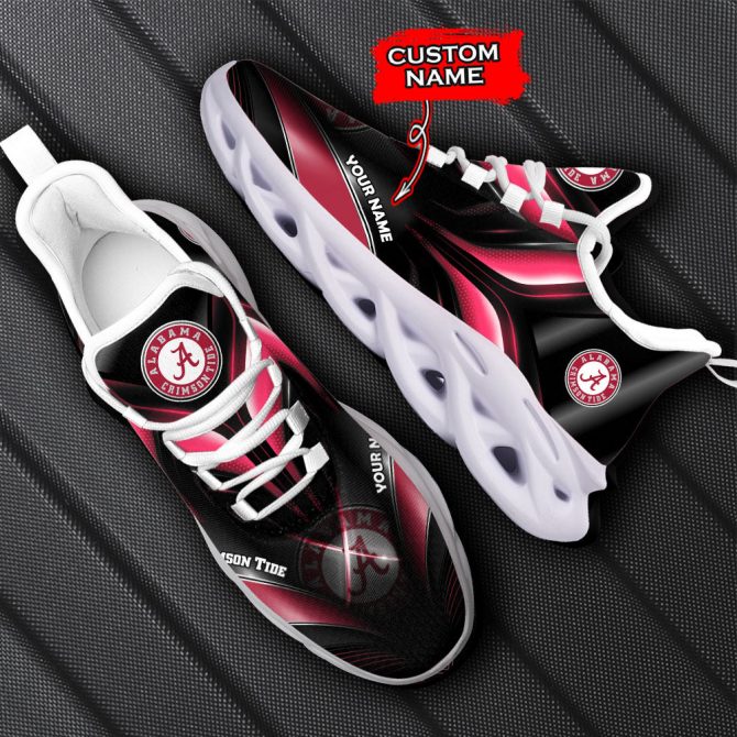 Alabama Crimson Tide NCAA Max Soul Shoes Sneakers For Men And Women - Image 6