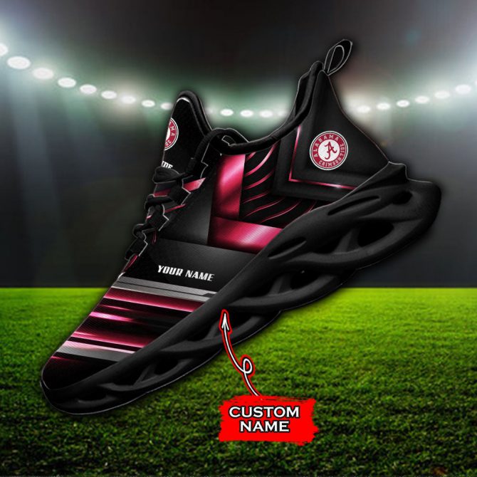 Alabama Crimson Tide NCAA Max Soul Shoes Sneakers For Men And Women - Image 2