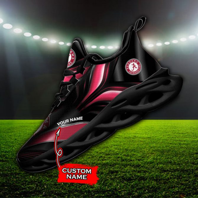 Alabama Crimson Tide NCAA Max Soul Shoes Sneakers For Men And Women - Image 2