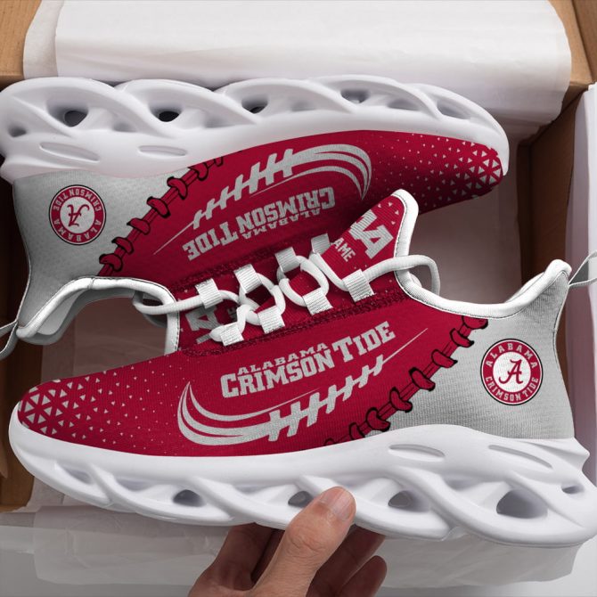 Alabama Crimson Tide NCAA Max Soul Shoes Sneakers For Men And Women - Image 3