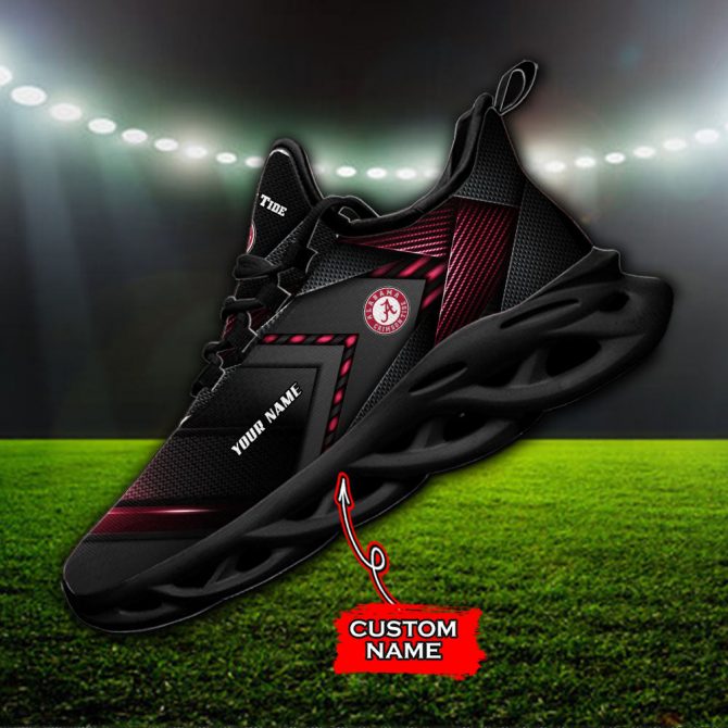 Alabama Crimson Tide NCAA Max Soul Shoes Sneakers For Men And Women - Image 2