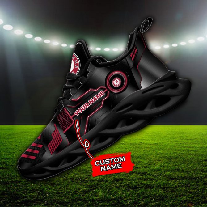 Alabama Crimson Tide NCAA Max Soul Shoes Sneakers For Men And Women - Image 2