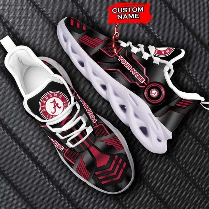 Alabama Crimson Tide NCAA Max Soul Shoes Sneakers For Men And Women - Image 6