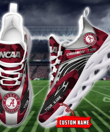 Alabama Crimson Tide NCAA Max Soul Shoes Sneakers For Men And Women