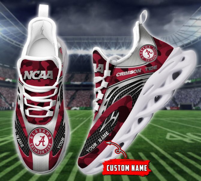 Alabama Crimson Tide NCAA Max Soul Shoes Sneakers For Men And Women