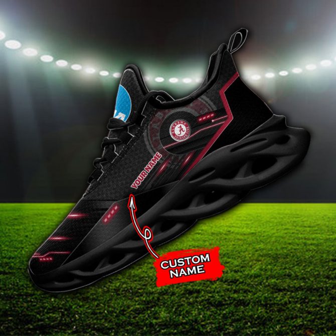 Alabama Crimson Tide NCAA Max Soul Shoes Sneakers For Men And Women - Image 2