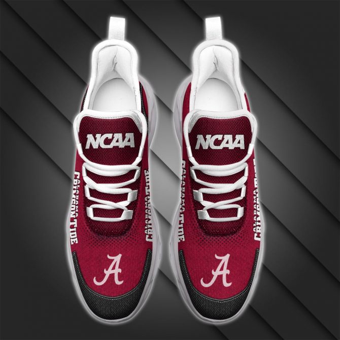 Alabama Crimson Tide NCAA Max Soul Shoes Sneakers For Men And Women - Image 2