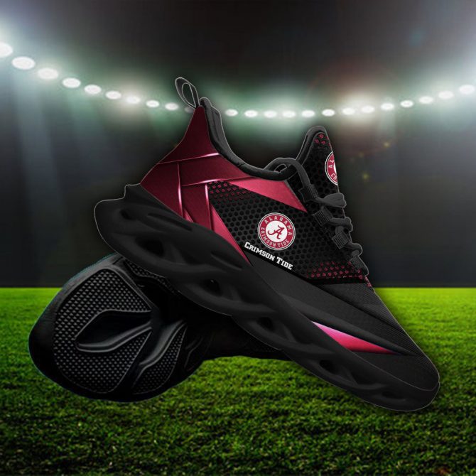 Alabama Crimson Tide NCAA Max Soul Shoes Sneakers For Men And Women - Image 4